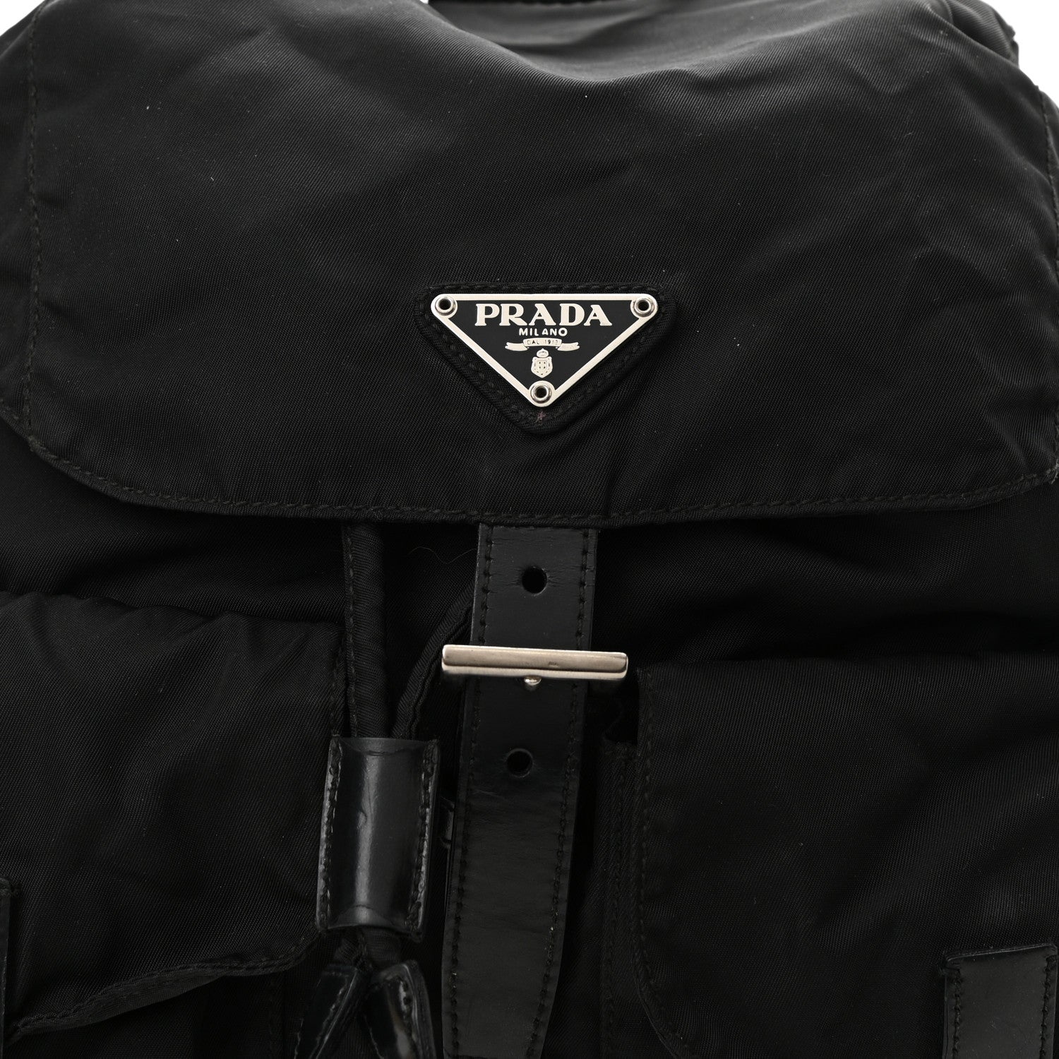 Prada Nylon Vela Medium Backpack Black 8 of 14