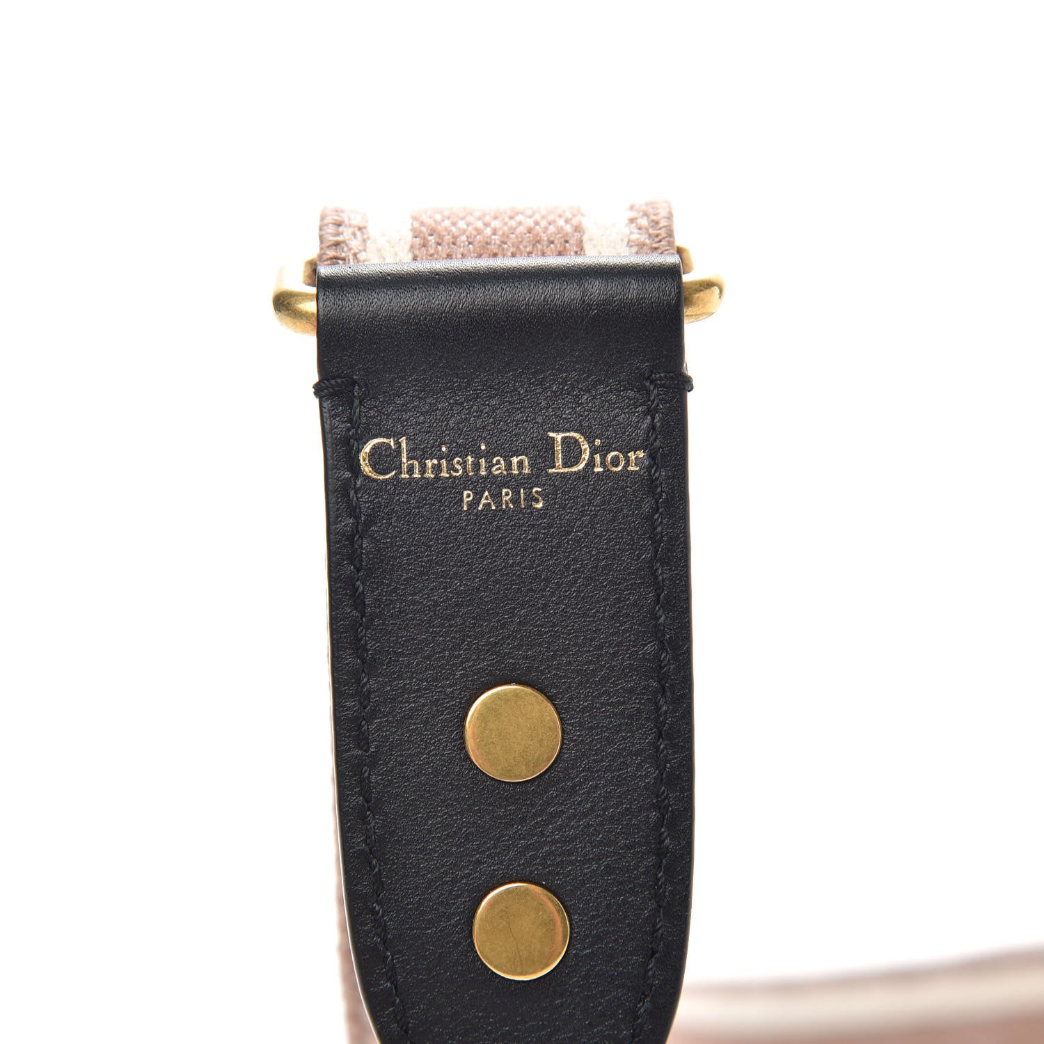 Christian Dior Canvas Embroidered Shoulder Strap Rose Des Vents 4 of 6