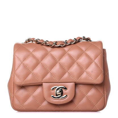 Chanel Lambskin Quilted Mini Square Flap Brown 1 of 10