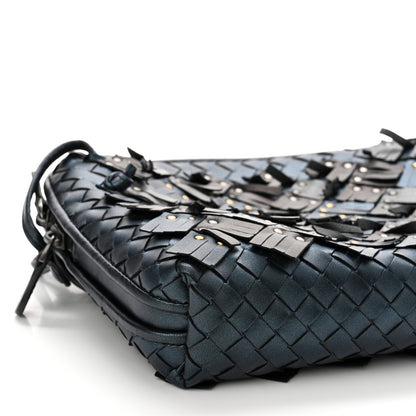 Bottega Veneta Nappa Intrecciato Fringe Studded Nodini Crossbody Messenger Multicolor 5 of 9