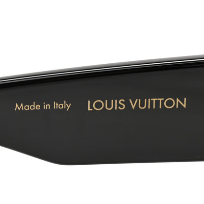 Louis Vuitton Acetate Swarovski Crystal Cyclone Sunglasses Z1578E Black 6 of 8