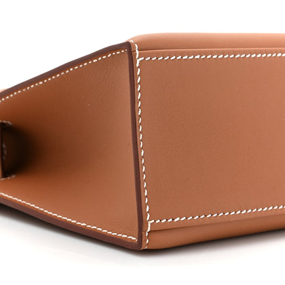 Hermes Swift Kelly Pochette Clutch Gold 9 of 10
