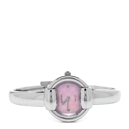 Gucci Stainless Steel Pink Mother of Pearl 25mm 1400L Quartz Watch 2 of 4