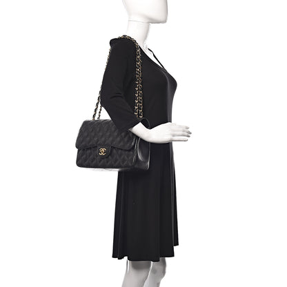 Chanel Caviar Quilted Jumbo Double Flap Black 2 of 11