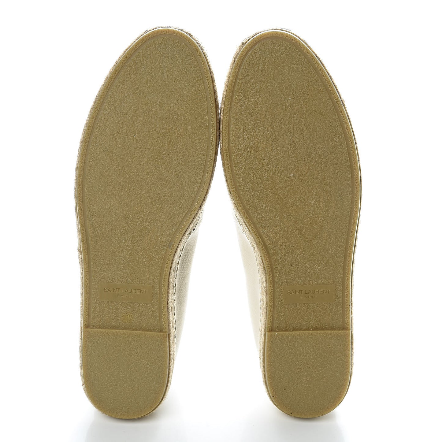 Canvas Elba Logo Embroidered Espadrilles 45 Panna