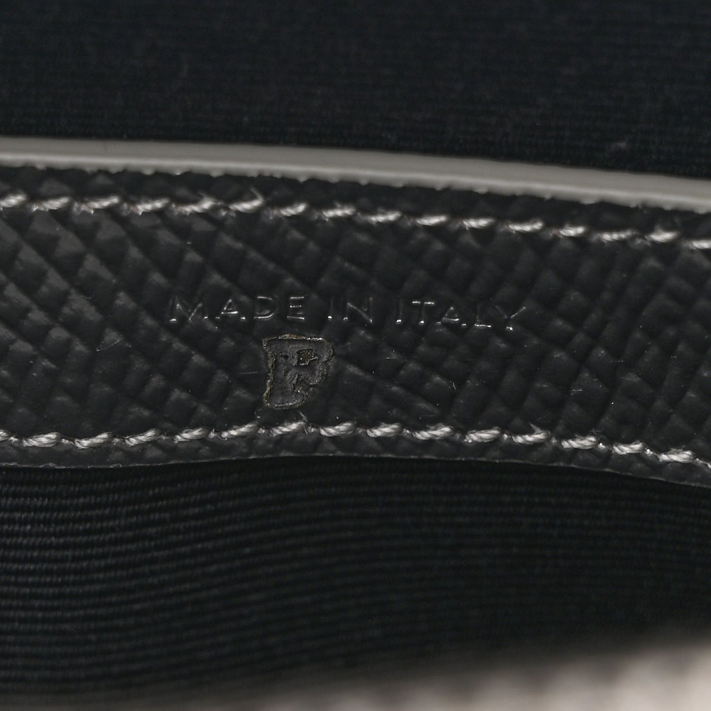 Laminated Grained Calfskin Medium Briefcase Silver