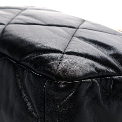 Chanel Goatskin Quilted Large Chanel 19 Flap Black 13 of 16