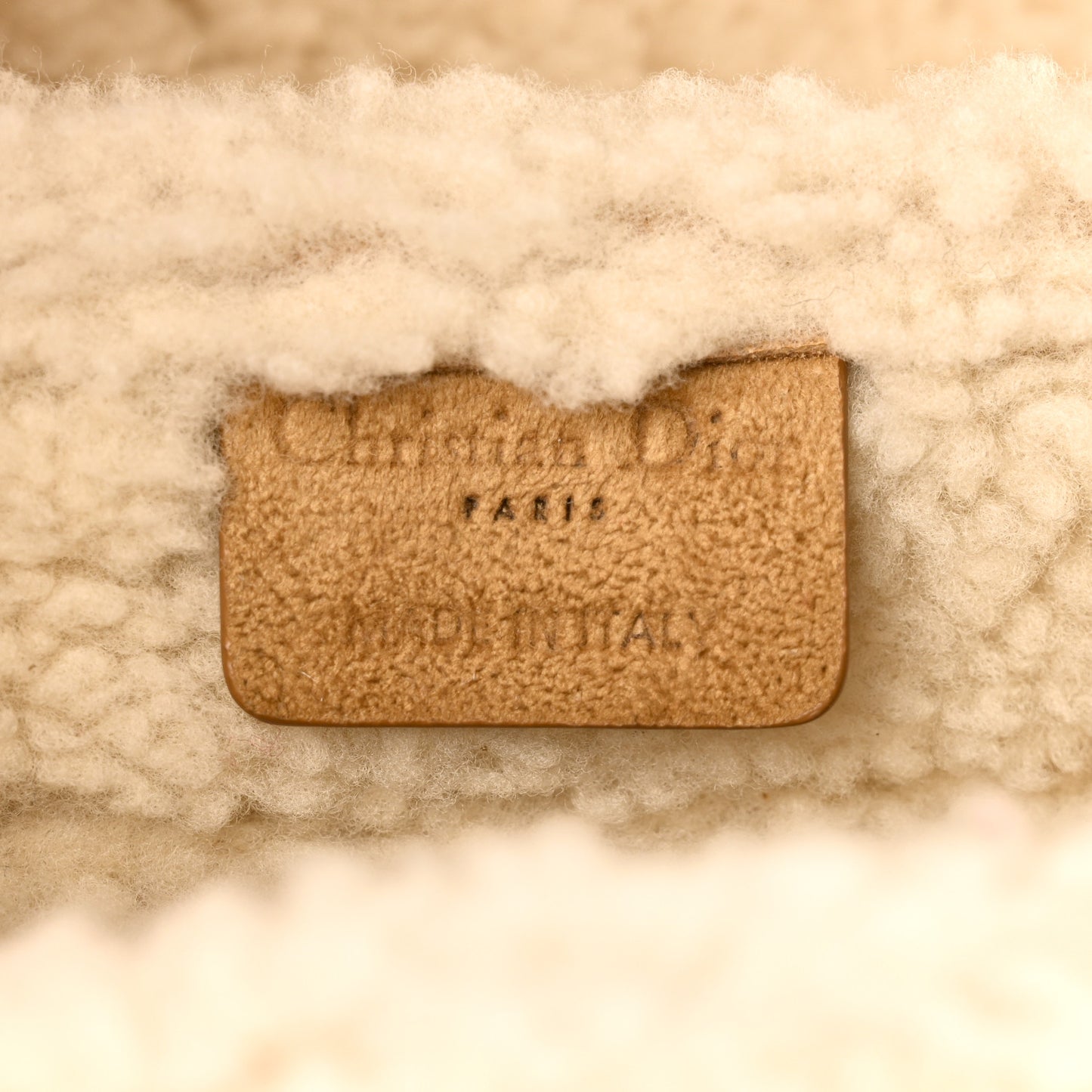 Shearling Saddle Bag Camel