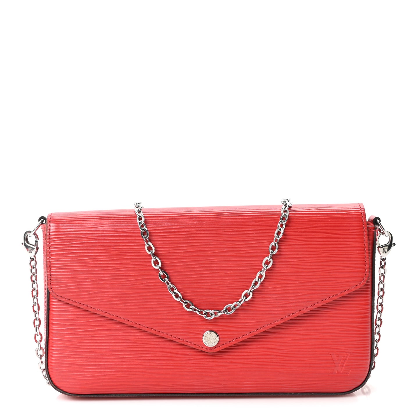 Epi Pochette Felicie Coquelicot
