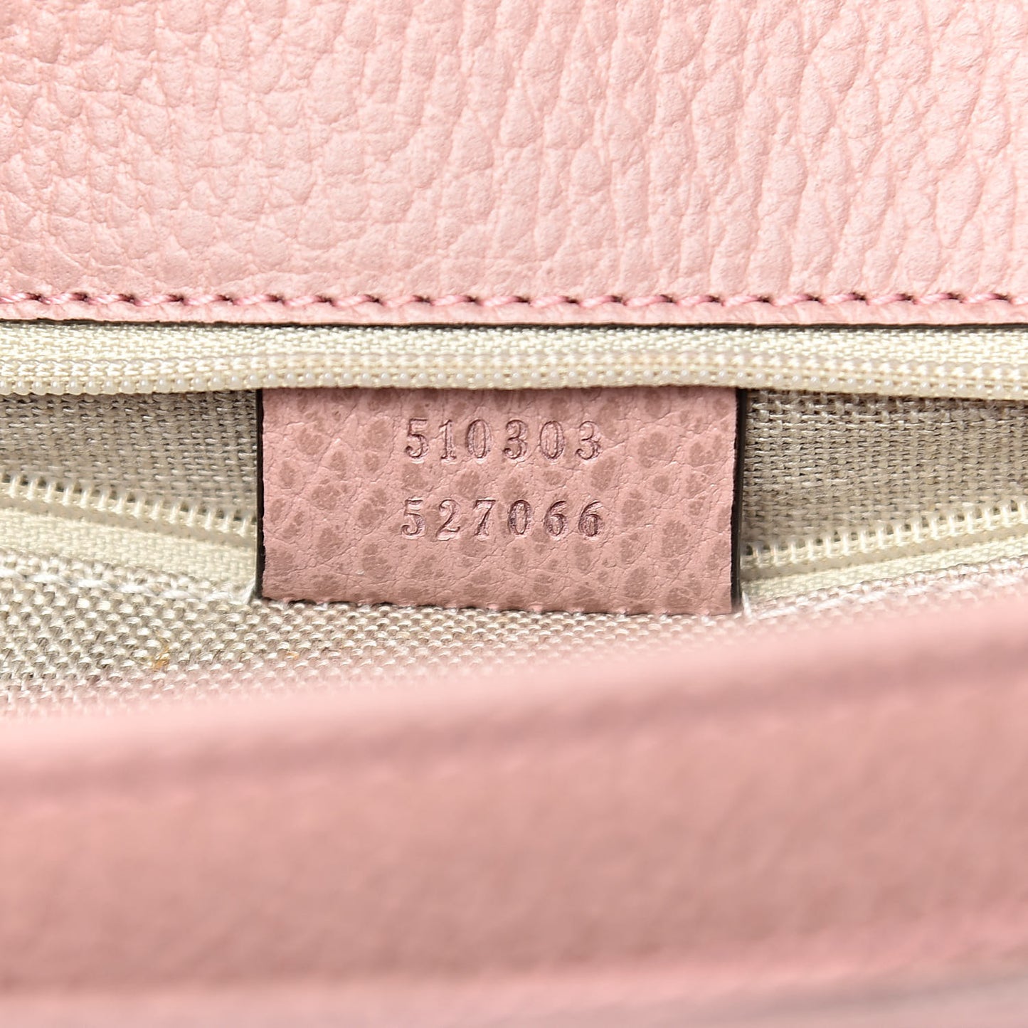Dollar Calfskin Interlocking G Shoulder Bag Soft Pink