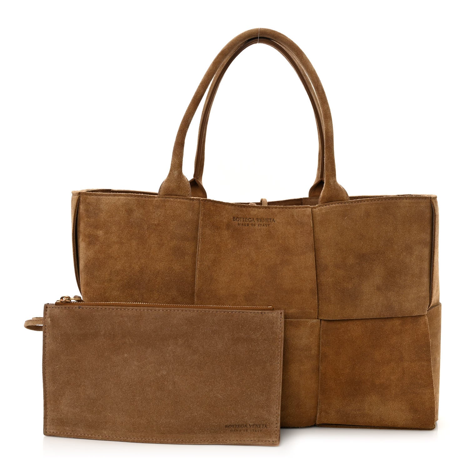 Bottega Veneta Suede Maxi Intrecciato Small Arco Tote 1 of 10