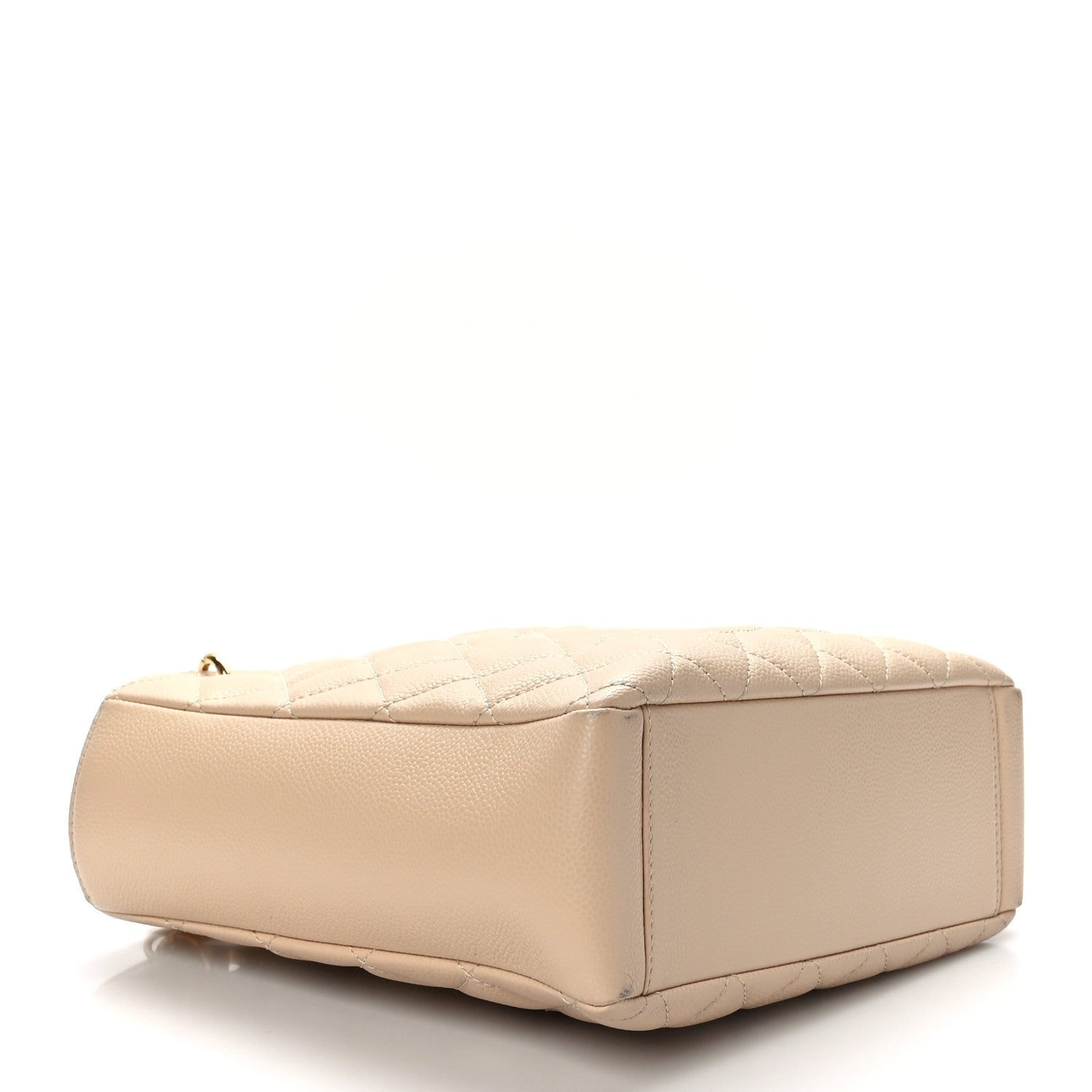 Chanel Caviar Quilted Petit Shopping Tote PST Beige Clair 4 of 9