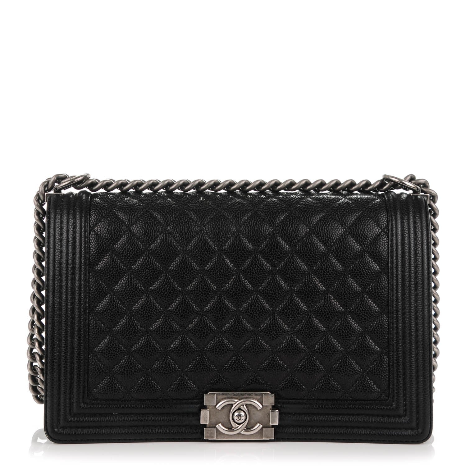 Chanel Caviar Quilted New Medium Boy Flap Black 1 of 8