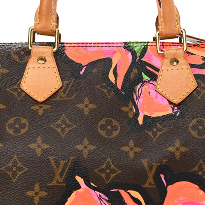Louis Vuitton Monogram Roses Speedy 30 8 of 11