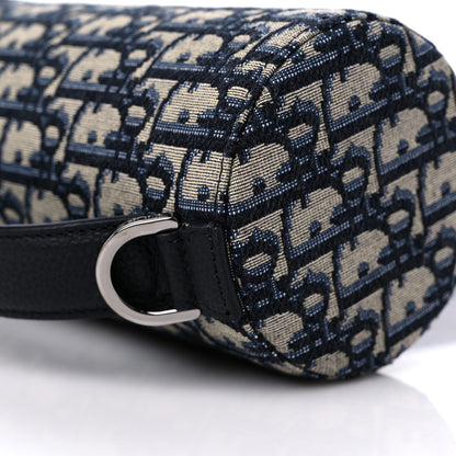 Christian Dior Oblique Vertical Roller Messenger Bag Blue 8 of 10