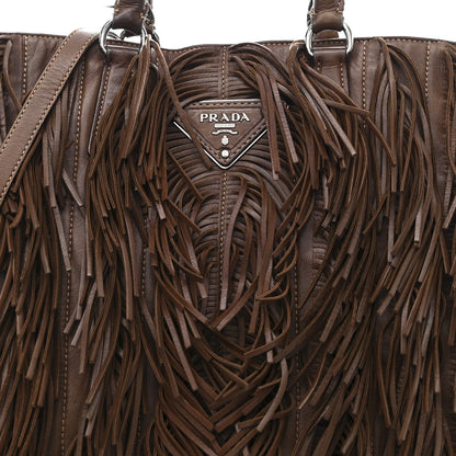 Prada Gaufre Tassel Tote Bag Brown 11 of 34