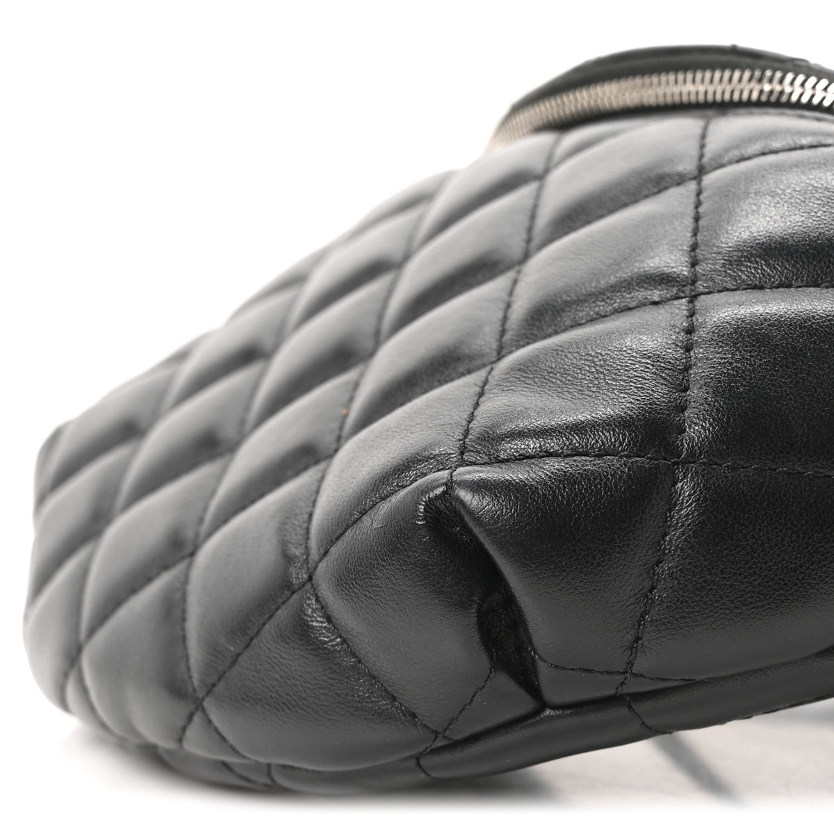 Chanel Calfskin Quilted Uniform Waist Belt Bag Black 10 of 10