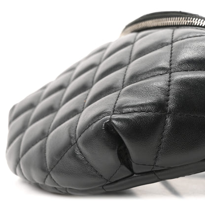 Chanel Calfskin Quilted Uniform Waist Belt Bag Black 10 of 10