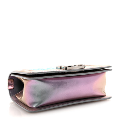 Chanel Iridescent Patent Calfskin PVC Quilted Small Boy Flap Light Purple 4 of 10