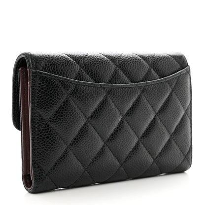 Chanel Caviar Quilted Medium Flap Wallet Black 3 of 10