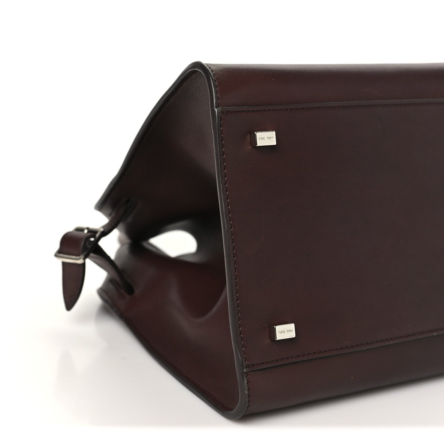 Polished Saddle Calfskin Soft Margaux 12 Dark Brown