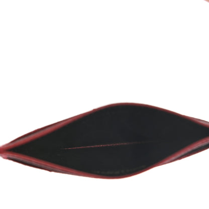 Saint Laurent Grain De Poudre Matelasse Chevron Monogram Credit Card Case Palissandre 5 of 8