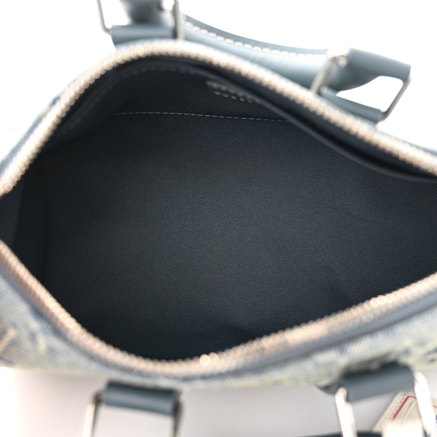 Monogram Washed Denim Keepall Bandouliere 25