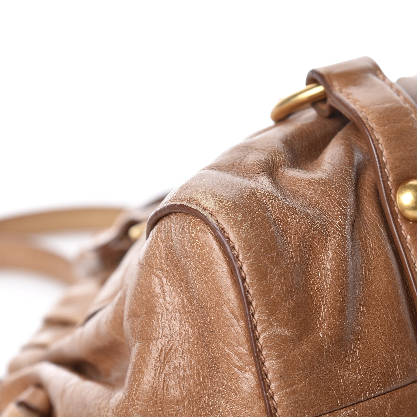 Vitello Lux Mini Gathered Tote