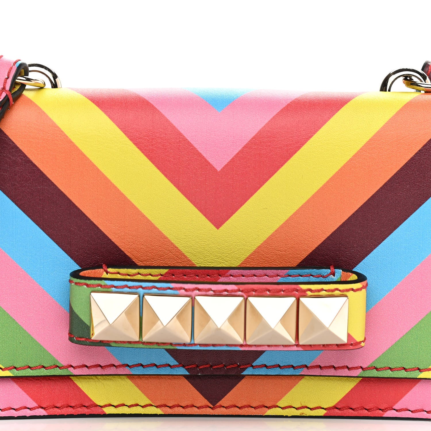 Valentino Garavani Vitello 1973 Va Va Voom Shoulder Bag Multicolor 7 of 11
