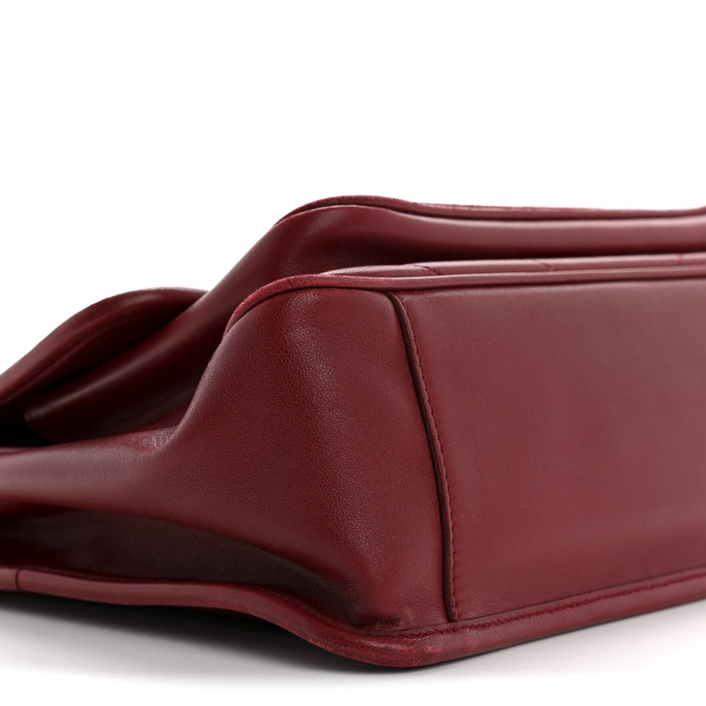 Lambskin Matelasse Monogram Medium Niki Chain Satchel Red