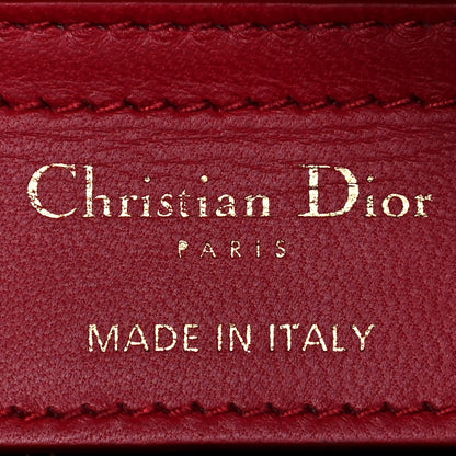 Christian Dior Lambskin Cannage Medium Lady Dior Red 11 of 22