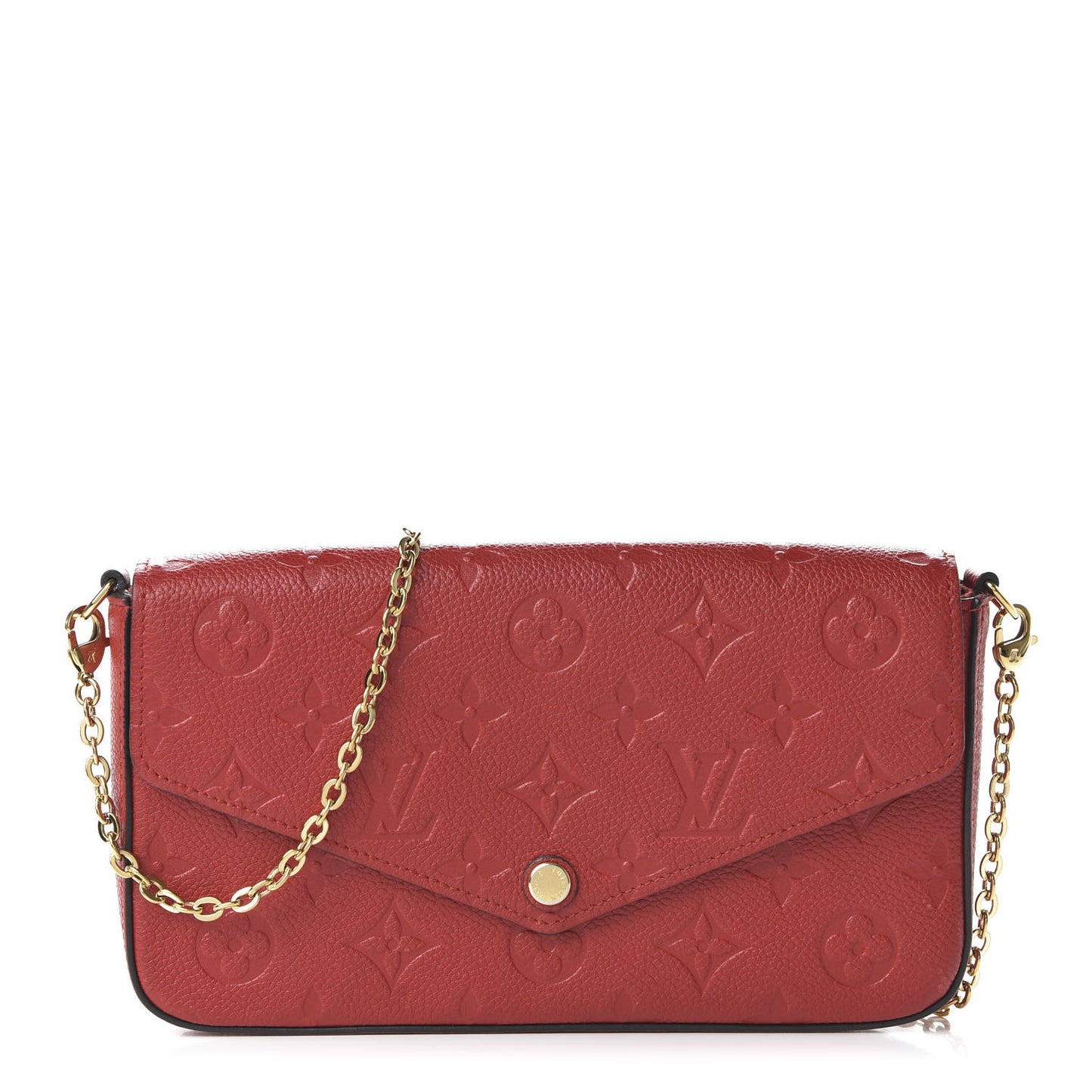 Empreinte Pochette Felicie Chain Wallet Cherry