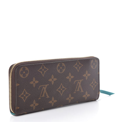 Louis Vuitton Monogram Clemence Wallet Turquoise 3 of 6