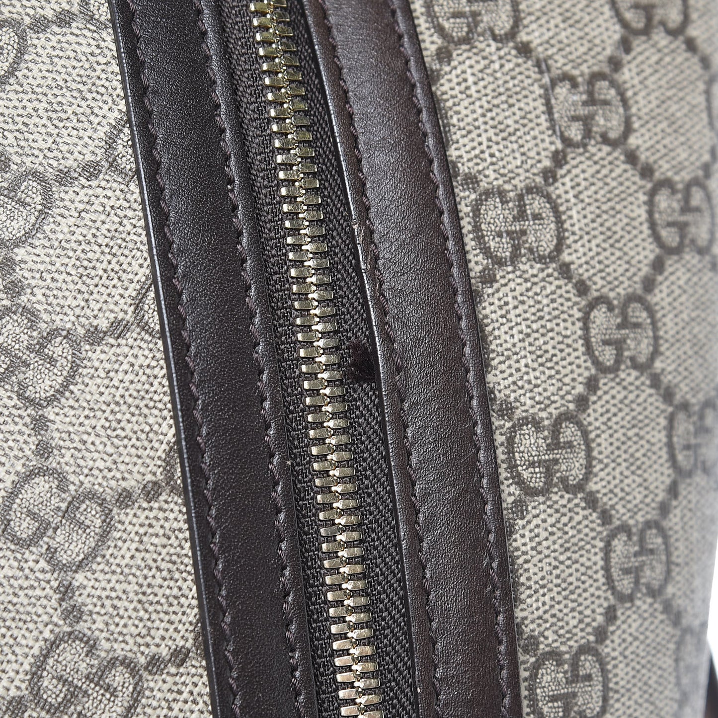 GG Supreme Monogram Large Day Backpack Brown