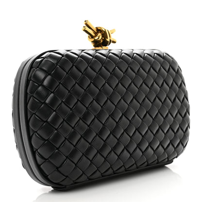 Bottega Veneta Nappa Intrecciato Knot Clutch Black 3 of 6