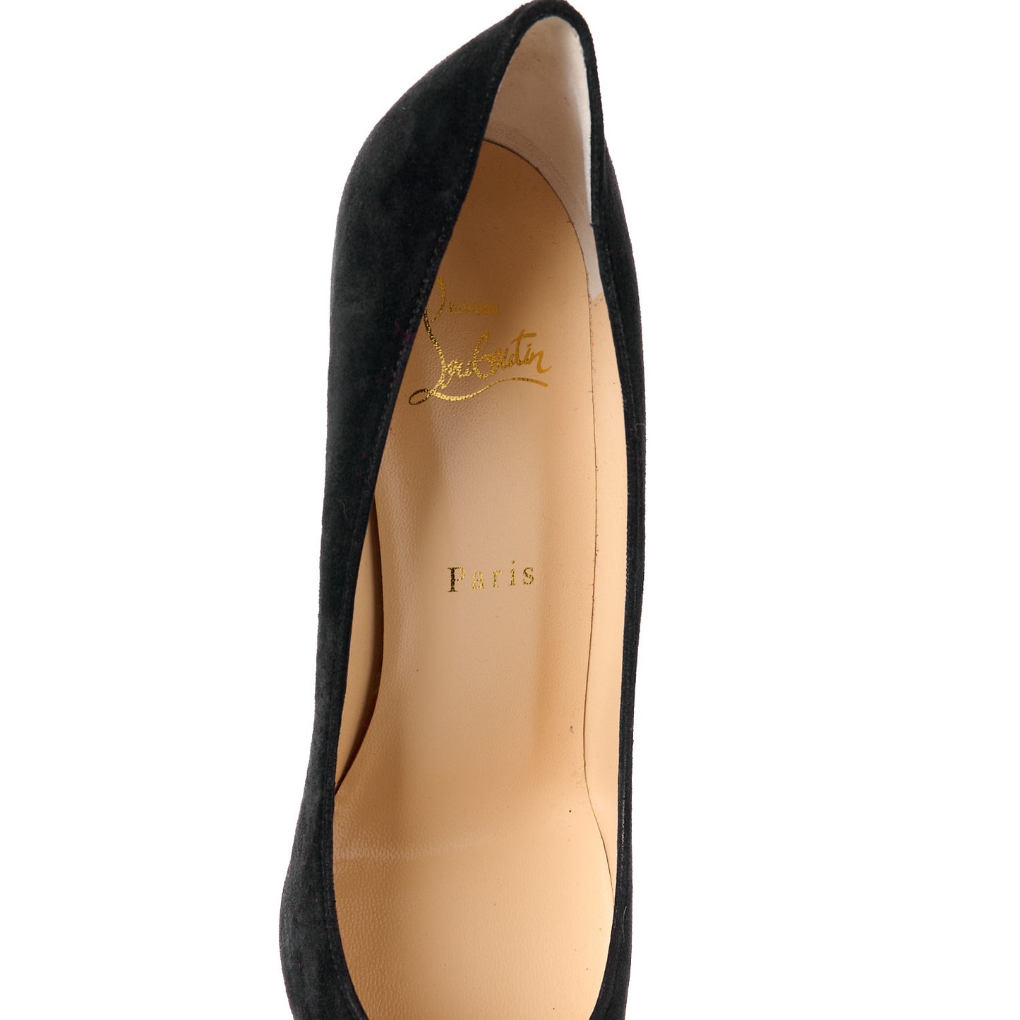 CHRISTIAN LOUBOUTIN Veau Velours So Kate 85 Pumps 37.5 Black