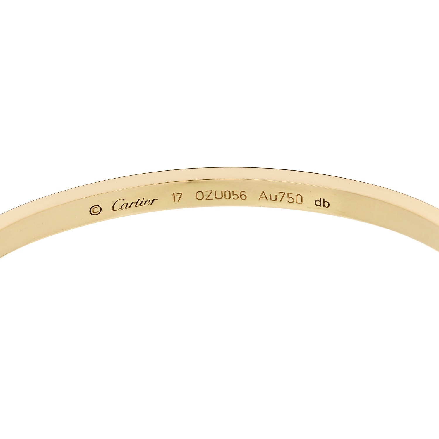 Cartier 18K Yellow Gold Small LOVE Bracelet 17 6 of 8