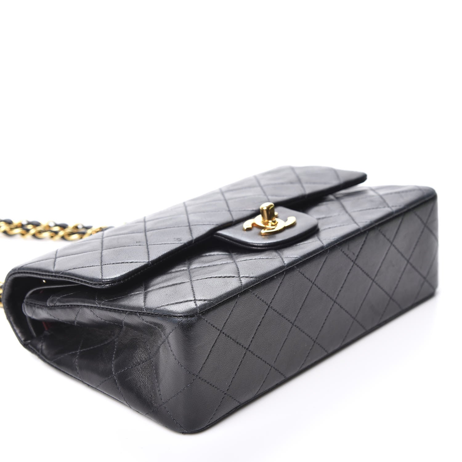 Chanel Lambskin Quilted Small Double Flap Black 3 of 11