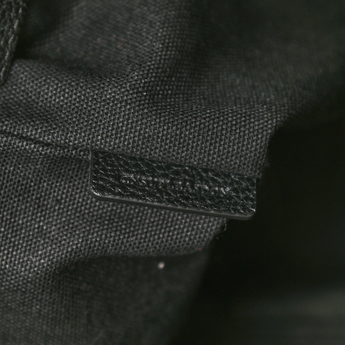 Canvas Mega Check Small Baildon Messenger Bag Black