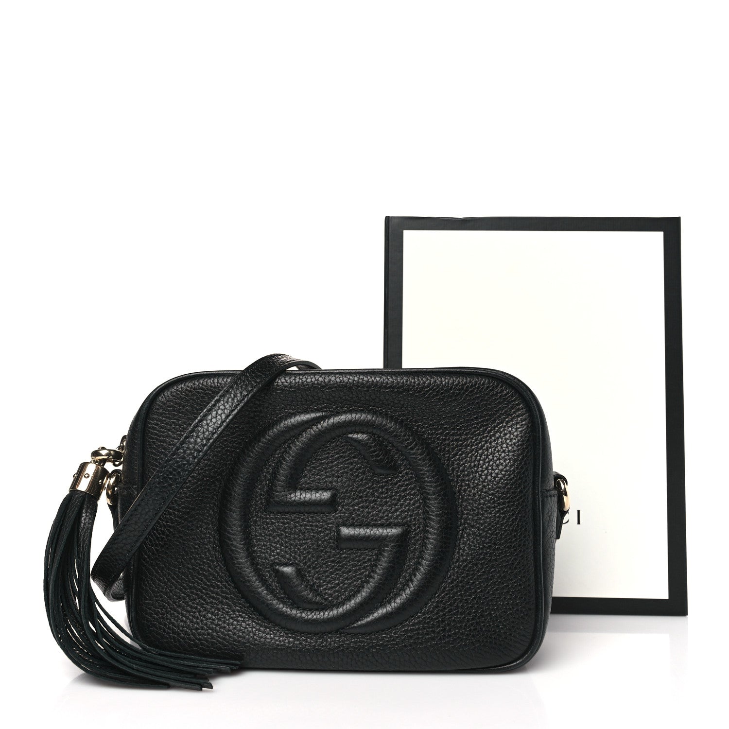 Gucci Pebbled Calfskin Small Soho Disco Bag Black 10 of 10