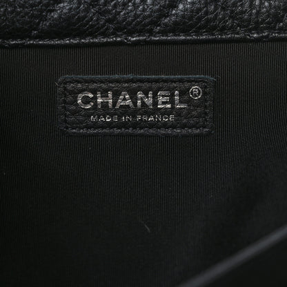 Chanel Calfskin Quilted XXL Travel Flap Bag Black 5 of 10