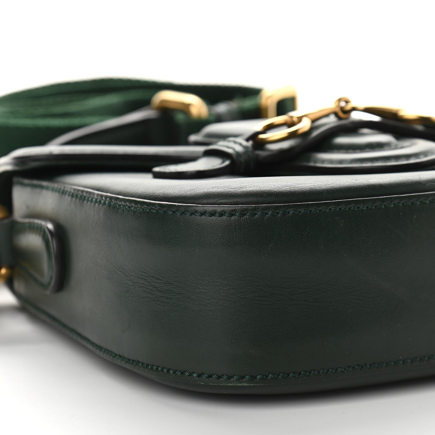 Gucci Calfskin Small Lady Web Shoulder Bag Green 8 of 10