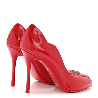 Christian Louboutin Patent Chick Up 100 Pumps 37 Loubi 13 of 27