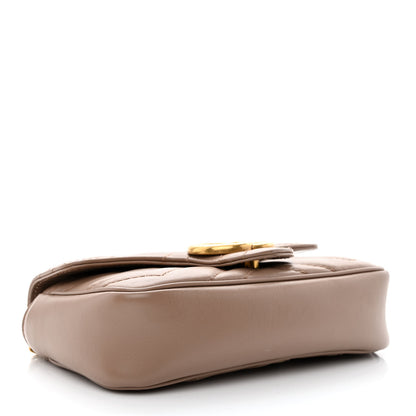 Gucci Calfskin Matelasse Super Mini GG Marmont Shoulder Bag Porcelain Rose 4 of 11