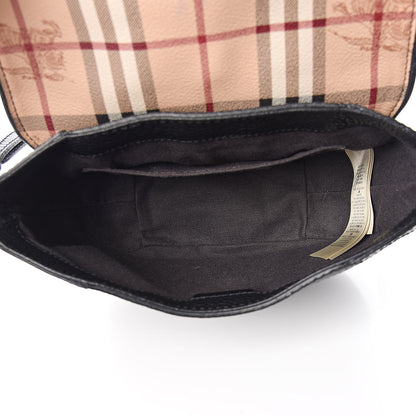 Burberry Haymarket Check Maydown Crossbody Bag Black 5 of 12