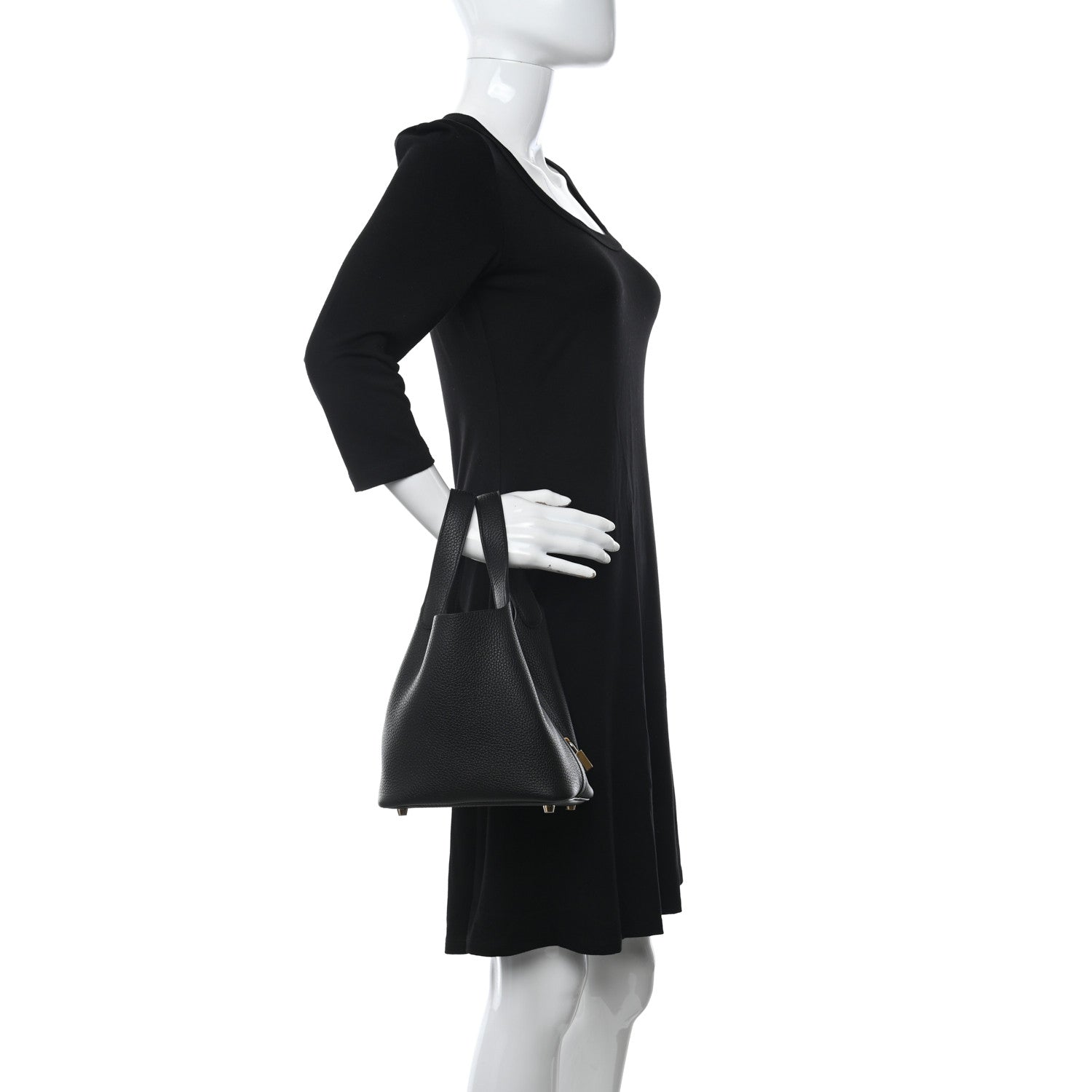 Hermes Taurillon Clemence Picotin Lock 18 PM Black 2 of 10