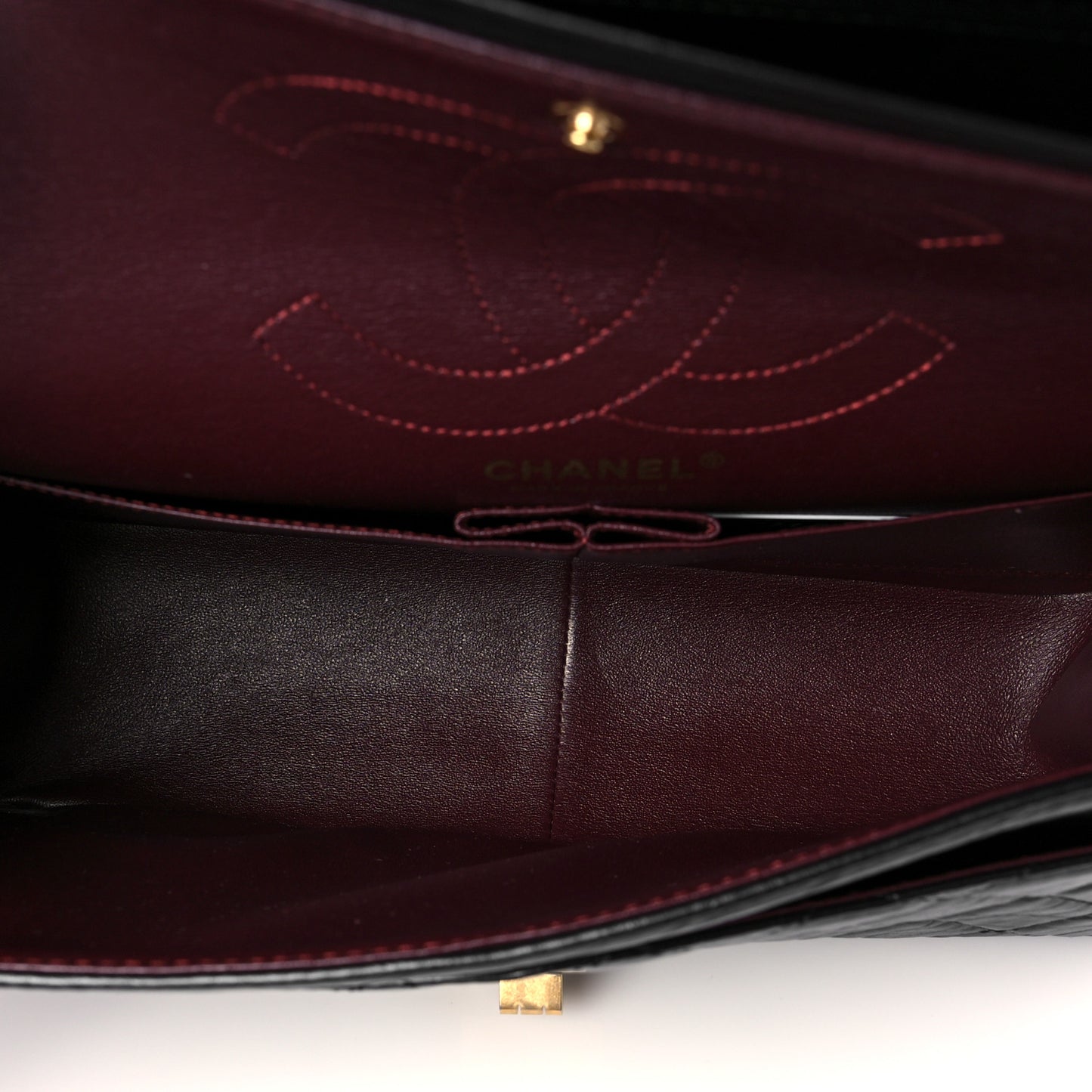 Aged Calfskin Quilted 2.55 Reissue 226 Flap Black
