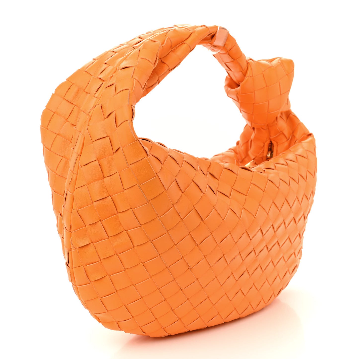 Nappa Intrecciato Teen Jodie Hobo Tangerine