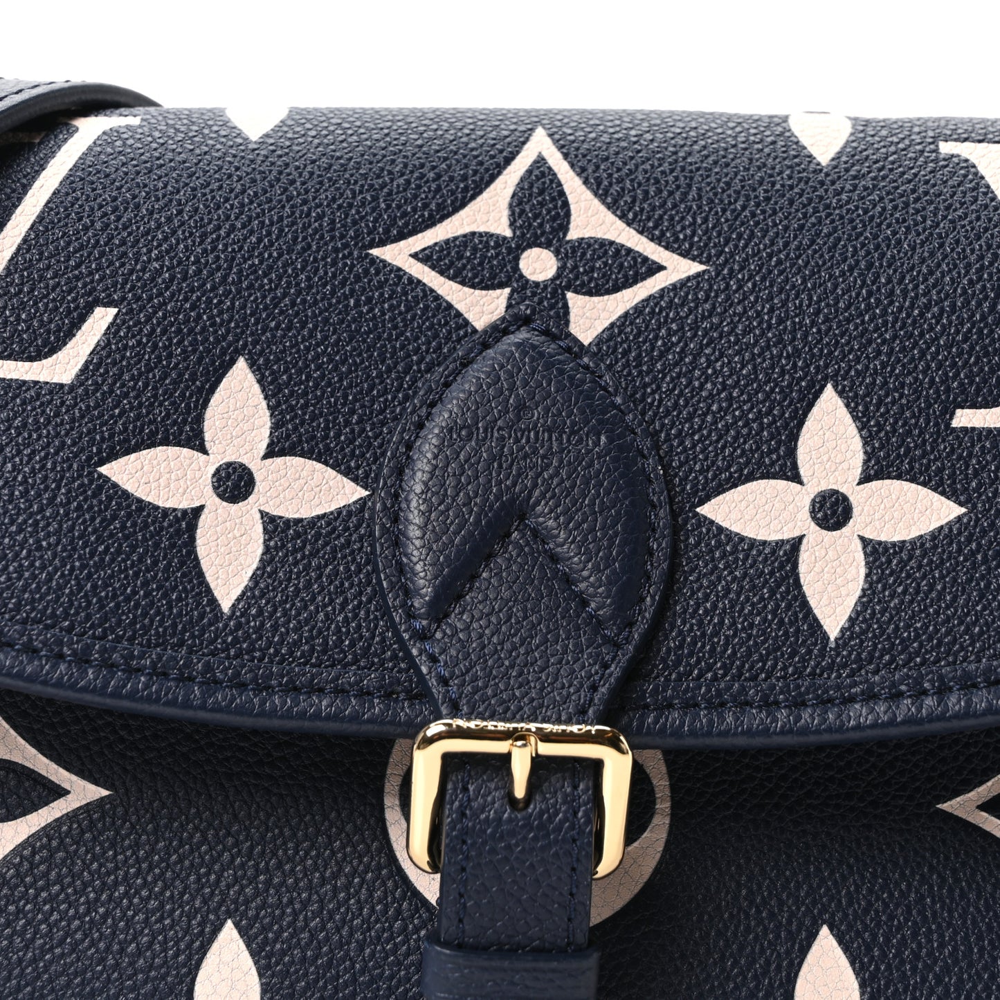 Empreinte Giant Monogram Diane Navy Creme