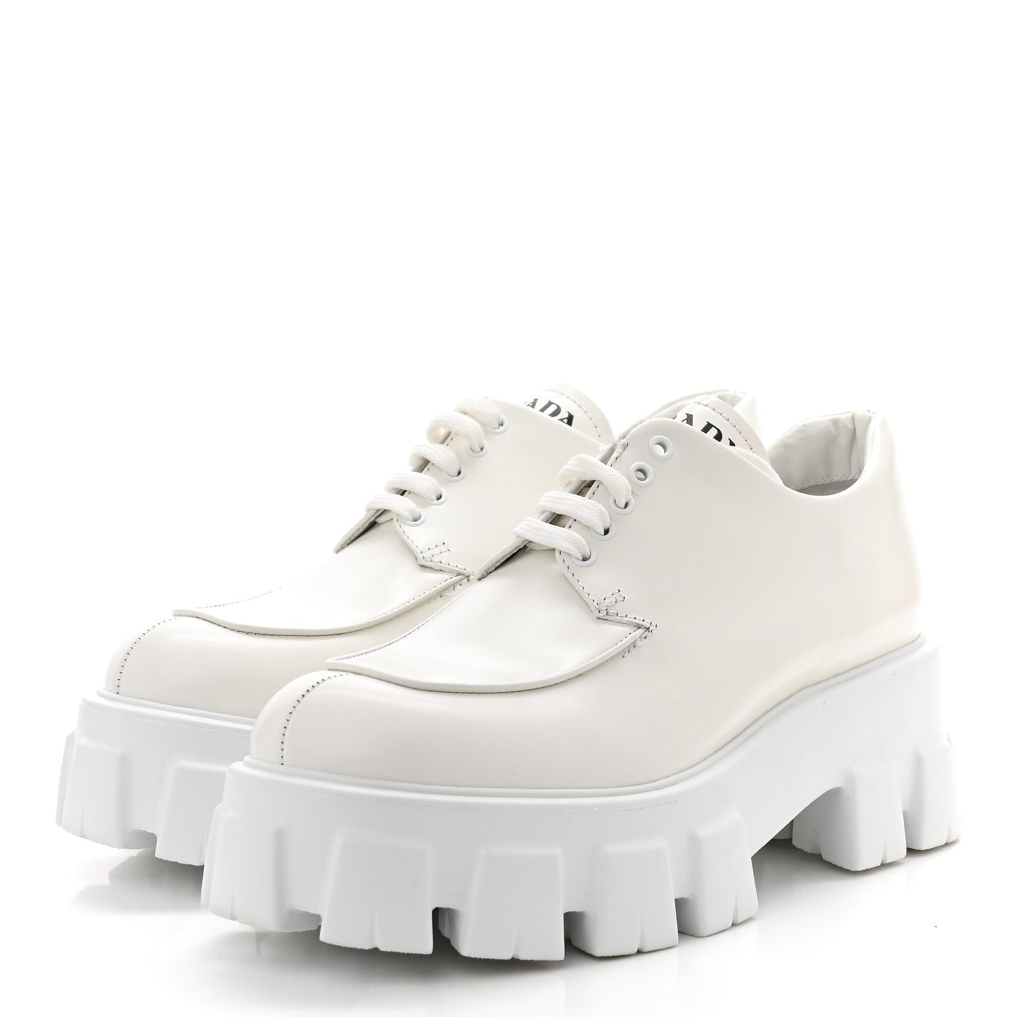 Spazzolato Rois Monolith 55mm Derby Loafers 38.5 White